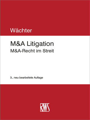 cover image of M&A Litigation